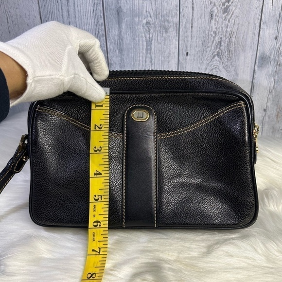 DUNHILL leather clutch bag in black - Picture 16 of 17
